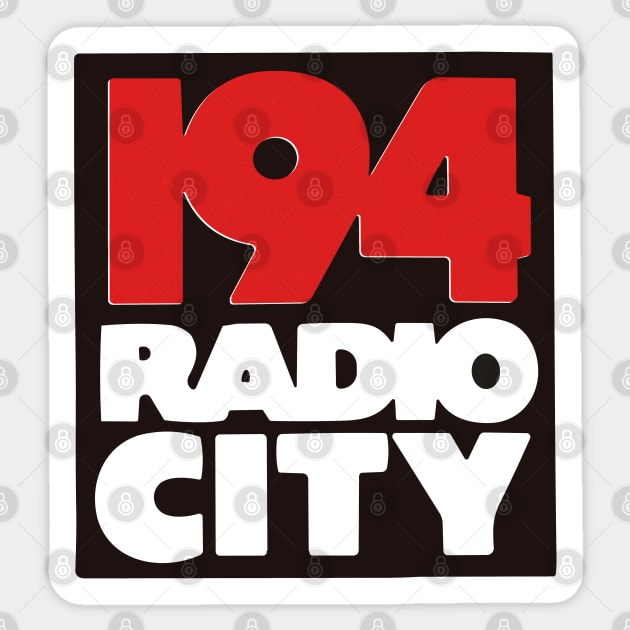 194 Radio City - 70s Liverpool Sticker by DrumRollDesigns